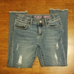 Place girls super skinny blue jeans